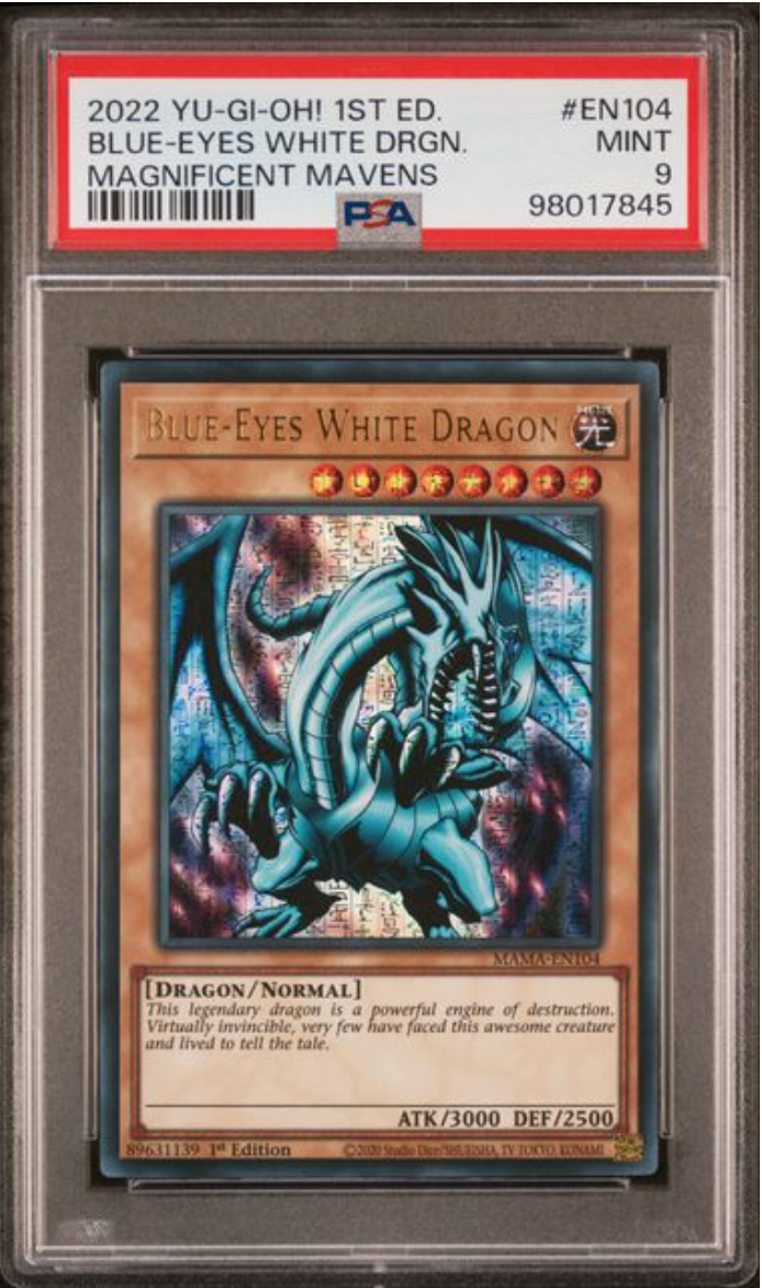 Blue Eyes White Dragon ULTRA Pharaoh Rare PSA 9