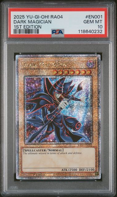 PSA 10 Dark Magician RA04 Quarter Century Secret Rare NEW ART! Stampede